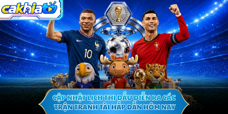 Cập nhật lịch thi đấu diễn ra các trận tranh tài hấp dẫn hôm nay