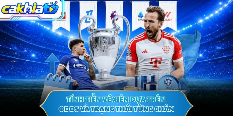 Tính tiền vé xiên dựa trên odds và trạng thái từng chân